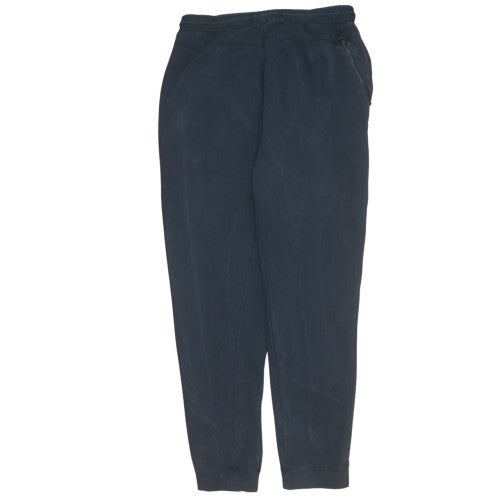 Nike Men's Black Fleece Jogger Sweatpants L Regular Fit Activewear