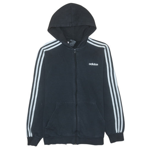 Boys UK Size 15-16 Years adidas Black Full Zip Hoodie