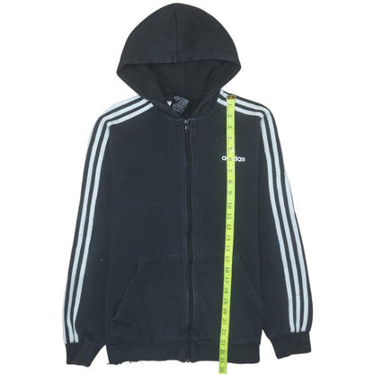 Boys UK Size 15-16 Years adidas Black Full Zip Hoodie
