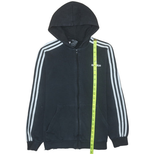 Boys UK Size 15-16 Years adidas Black Full Zip Hoodie