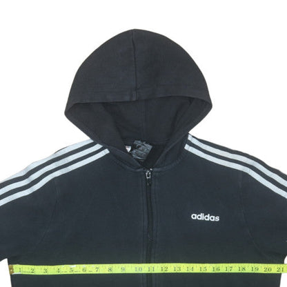 Boys UK Size 15-16 Years adidas Black Full Zip Hoodie