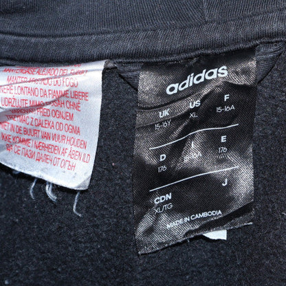 Boys UK Size 15-16 Years adidas Black Full Zip Hoodie