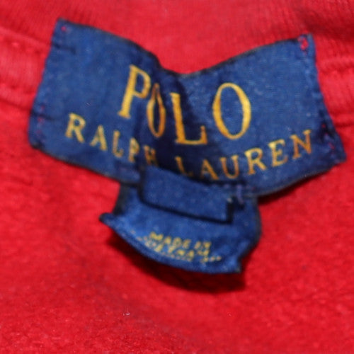 Polo Ralph Lauren Boys Red Crew Neck Cotton Pullover Sweatshirt 10 Years