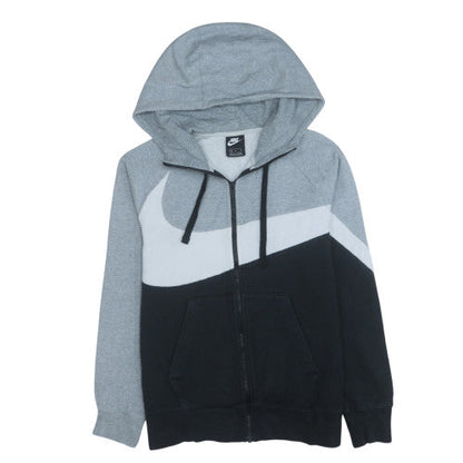 Mens UK Size M Nike Grey Full Zip Hoodie