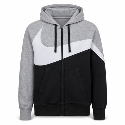 Mens UK Size M Nike Grey Full Zip Hoodie