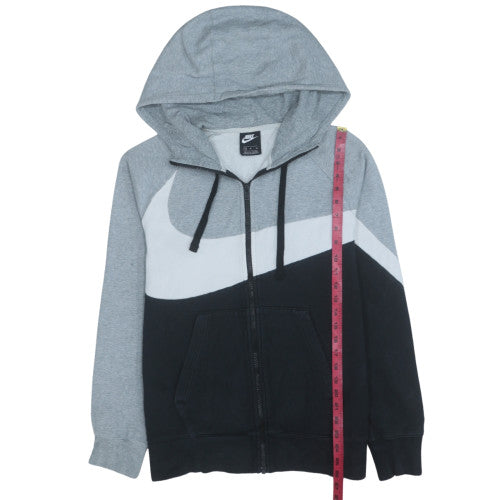 Mens UK Size M Nike Grey Full Zip Hoodie
