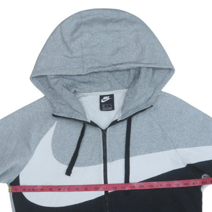 Mens UK Size M Nike Grey Full Zip Hoodie