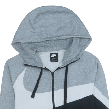 Mens UK Size M Nike Grey Full Zip Hoodie