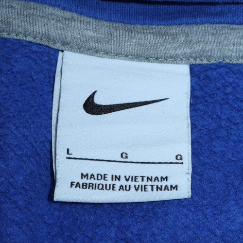 Mens UK Size L Nike Blue Pullover Hoodie