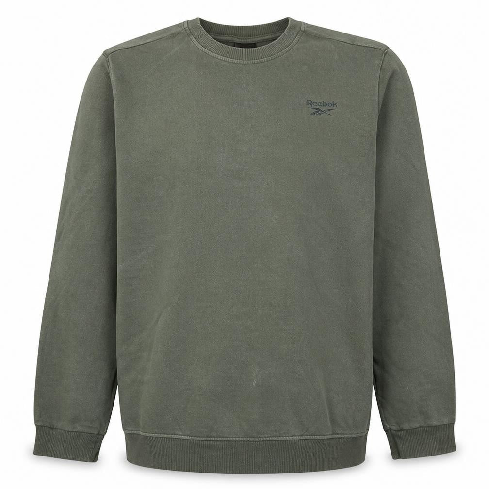 Mens UK Size L Reebok Green Pullover Sweatshirt