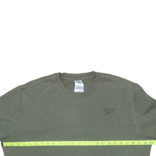 Mens UK Size L Reebok Green Pullover Sweatshirt