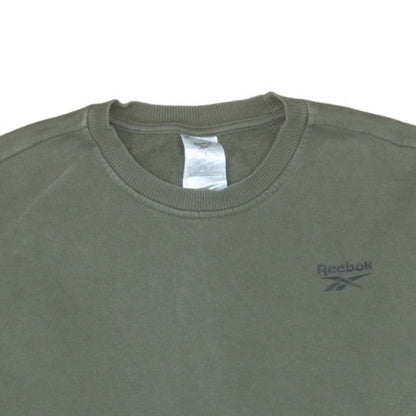 Mens UK Size L Reebok Green Pullover Sweatshirt