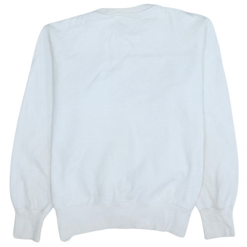 Mens UK Size L Champion White Pullover Sweatshirt