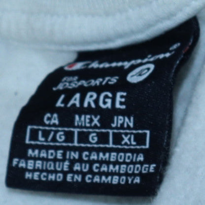 Mens UK Size L Champion White Pullover Sweatshirt