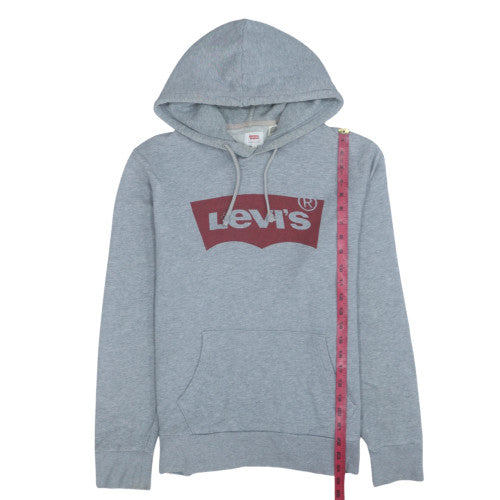 Mens UK Size M Levi's Grey Pullover Hoodie