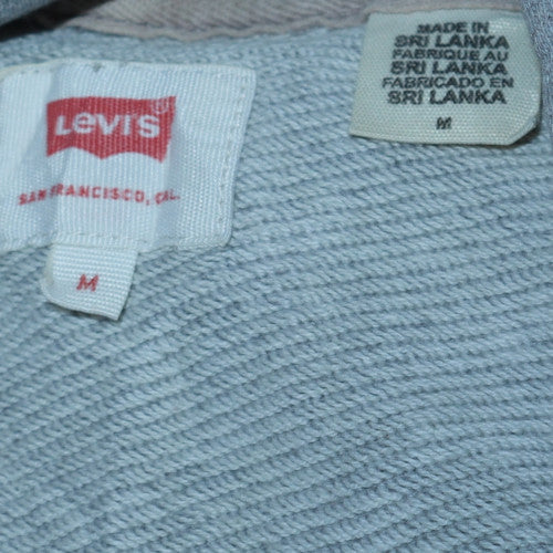 Mens UK Size M Levi's Grey Pullover Hoodie