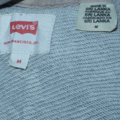 Mens UK Size M Levi's Grey Pullover Hoodie