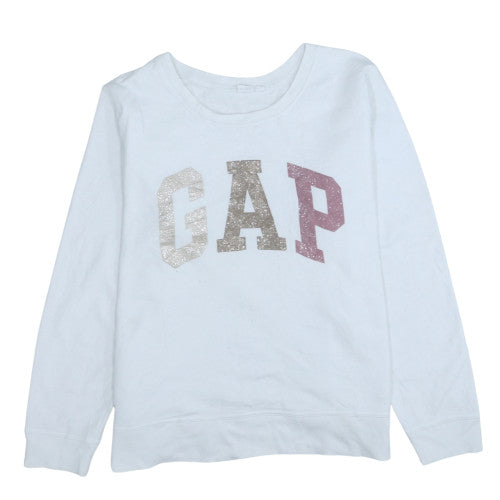Womens UK Size XL Gap White Pullover Sweatshirt