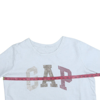 Womens UK Size XL Gap White Pullover Sweatshirt