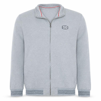 Mens UK Size L Quiksilver Grey Full Zip Sweatshirt