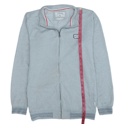 Mens UK Size L Quiksilver Grey Full Zip Sweatshirt
