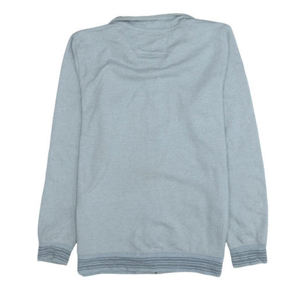 Mens UK Size L Quiksilver Grey Full Zip Sweatshirt