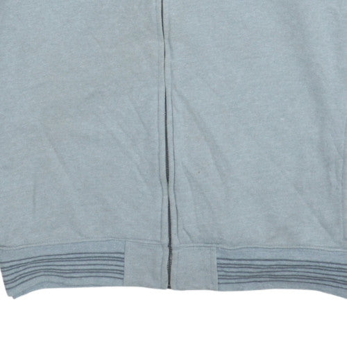 Mens UK Size L Quiksilver Grey Full Zip Sweatshirt