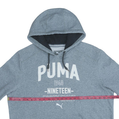 Mens UK Size 2XL PUMA Grey Pullover Hoodie