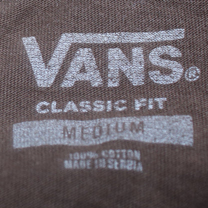 Vans Men's Brown Classic Fit Cotton Crew Neck T-Shirt Medium