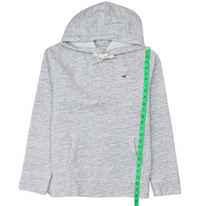 Mens UK Size M Hollister Grey Pullover Hoodie