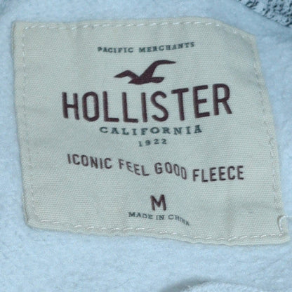 Mens UK Size M Hollister Grey Pullover Hoodie
