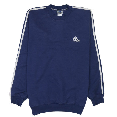 Mens UK Size L adidas Blue Pullover Sweatshirt