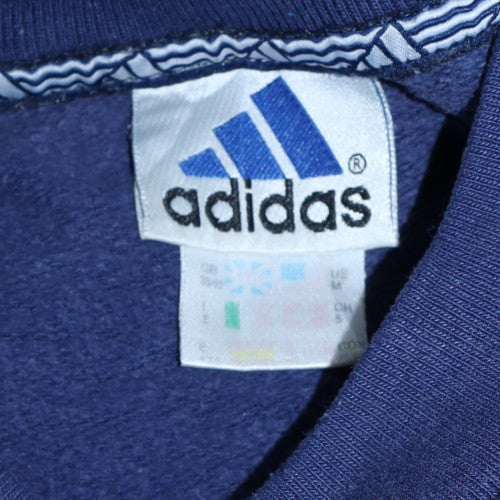 Mens UK Size L adidas Blue Pullover Sweatshirt