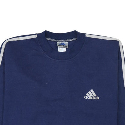Mens UK Size L adidas Blue Pullover Sweatshirt