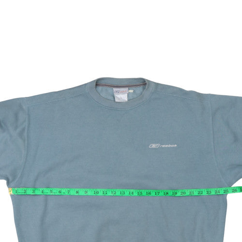 Mens UK Size L Reebok Blue Pullover Sweatshirt