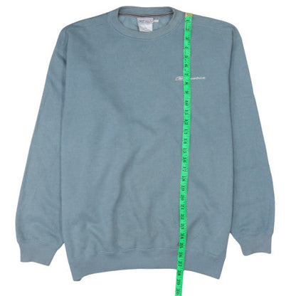 Mens UK Size L Reebok Blue Pullover Sweatshirt