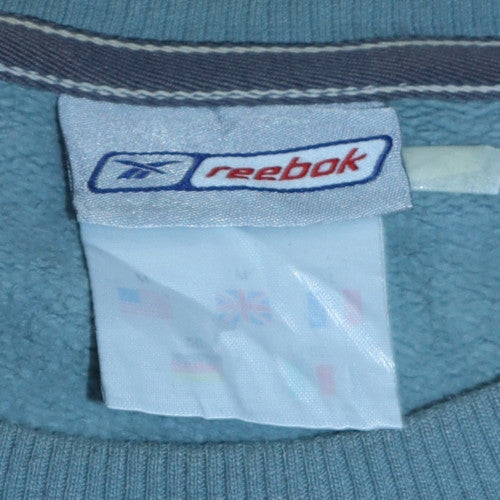 Mens UK Size L Reebok Blue Pullover Sweatshirt
