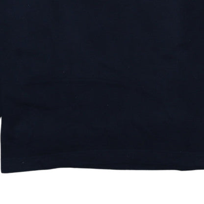 Mens UK Size M Marks and Spencer Blue Henley Sweatshirt