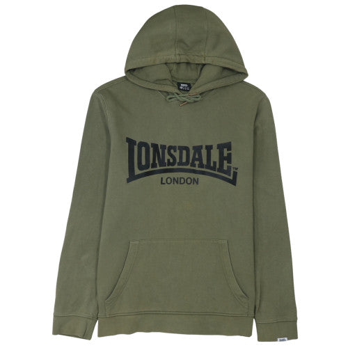 Mens UK Size 2XL Lonsdale Green Pullover Hoodie