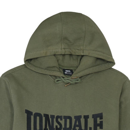 Mens UK Size 2XL Lonsdale Green Pullover Hoodie