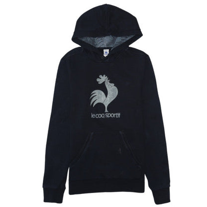 Mens UK Size S le coq sportif Black Pullover Hoodie