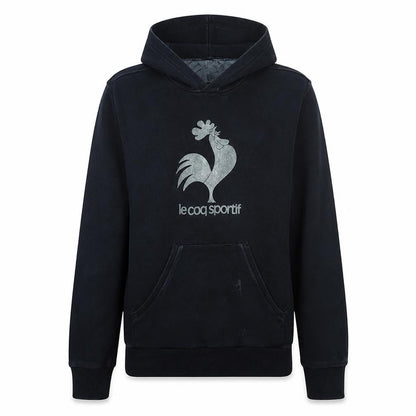 Mens UK Size S le coq sportif Black Pullover Hoodie