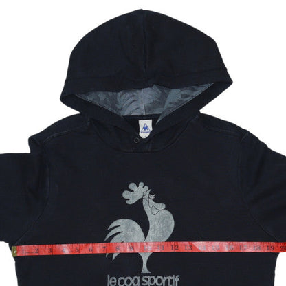Mens UK Size S le coq sportif Black Pullover Hoodie