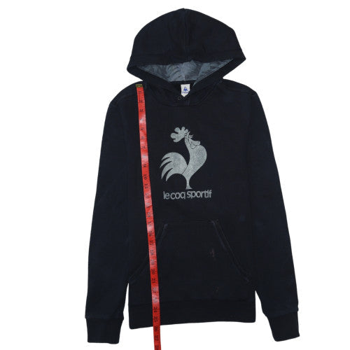 Mens UK Size S le coq sportif Black Pullover Hoodie