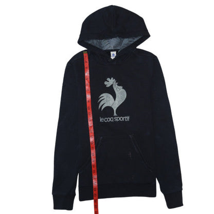 Mens UK Size S le coq sportif Black Pullover Hoodie