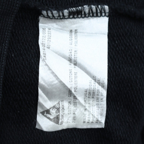 Mens UK Size S le coq sportif Black Pullover Hoodie
