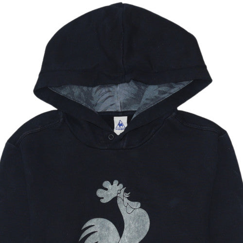 Mens UK Size S le coq sportif Black Pullover Hoodie