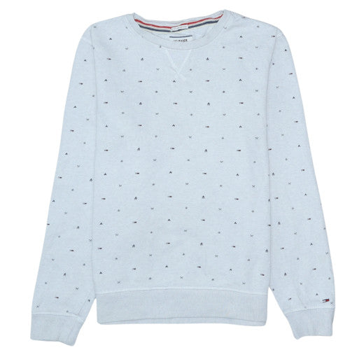 Mens UK Size M Tommy Hilfiger Grey Pullover Sweatshirt