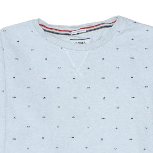 Mens UK Size M Tommy Hilfiger Grey Pullover Sweatshirt