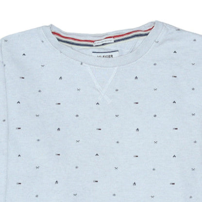 Mens UK Size M Tommy Hilfiger Grey Pullover Sweatshirt